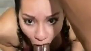 Wet Sloppy Interracial Hardcore Deepthroat Blowjob BBC GIF