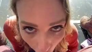 Public Outdoor OnlyFans NSFW Mom Mia Malkova Face Fuck Deepthroat Cock Worship Cock Milking Blowjob Blonde Balls Sucking Ball Worship 60fps GIF