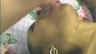 Ebony Double Blowjob Deepthroat Blowjob GIF