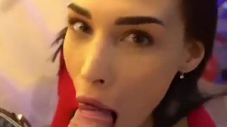 Sucking Facial Face Fuck Deepthroat Cumshot Cum Busty Blowjob Big Tits GIF