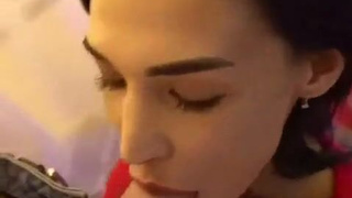 Sucking Facial Face Fuck Deepthroat Cumshot Cum Busty Blowjob Big Tits GIF