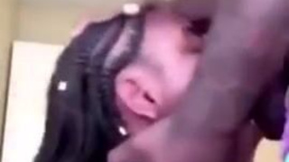 Gagged Deepthroat BBC GIF