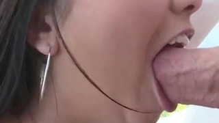 Pretty Pornstar Licking Karlee Grey Deepthroat Brunette Blowjob Big Dick Balls Sucking Balls Babe GIF