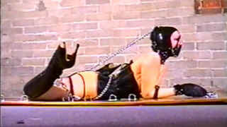 Women Pretty MILF High Heels Gagged Brunette Bondage BDSM GIF