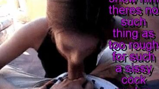 Sissy Rough Deepthroat GIF