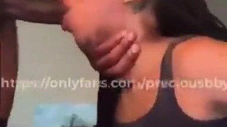 Sloppy Face Fuck Ebony Couple Ebony Deepthroat Choking Blowjob Big Dick BBC GIF