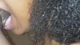 Thick Sloppy Nerd Natural Tits Natural Homemade Ebony Couple Ebony Deepthroat Cute College Blowjob Amateur Afro GIF