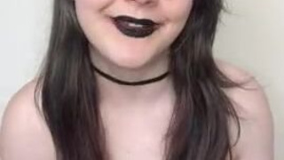 Goth Emo Ball Gagged GIF