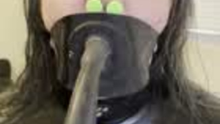 Latex Gagged Bondage GIF