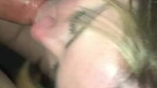 Sucking Face Fuck Deepthroat Cock Blowjob Big Tits Big Dick GIF