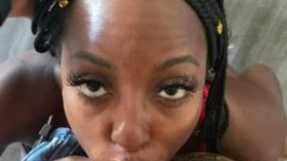 Ebony Deepthroat Busty BBC GIF