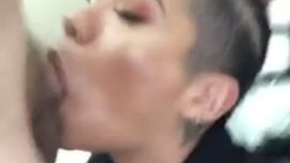 Shaved Latina Japanese Interracial Face Fuck Deepthroat Blowjob BWC Asian GIF