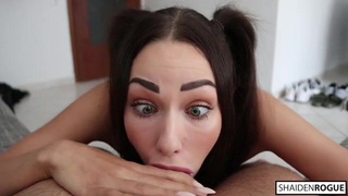 Teen POV German Face Fuck Deepthroat Cumshot Cum Swallow Cum Camel Toe Blowjob Big Dick Babe Amateur Ahegao GIF