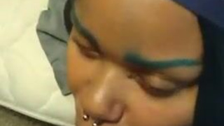 Interracial Goth Face Fuck Ebony Deepthroat Big Ass BWC Alt GIF