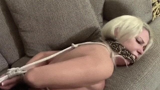 Tits Naked Gagged Bondage Blonde BDSM GIF