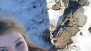 Public Pawg Outdoor Deepthroat Cum Swallow Cock Worship Cock Milking Blowjob Blonde Big Dick Balls Sucking Ball Worship BBC GIF