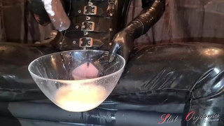 Spit Slave Prostitute Pissing Messy MILF Latex Huge Dildo Fetish Extreme Deepthroat Corset Bizarre GIF